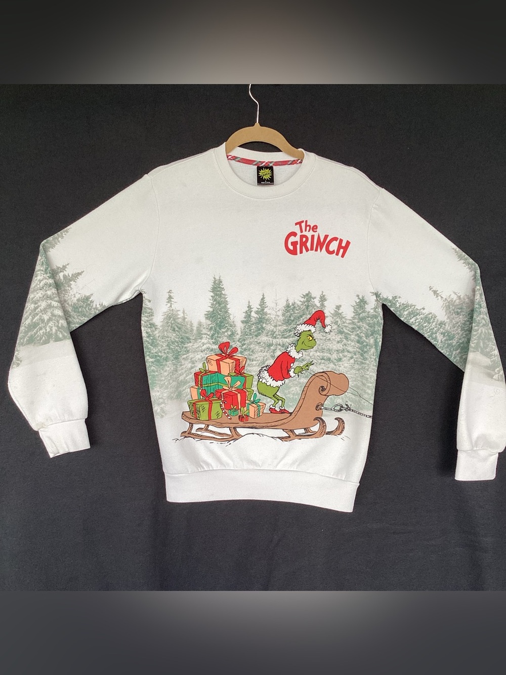 The grinch Christmas crewneck sweatshirt all around